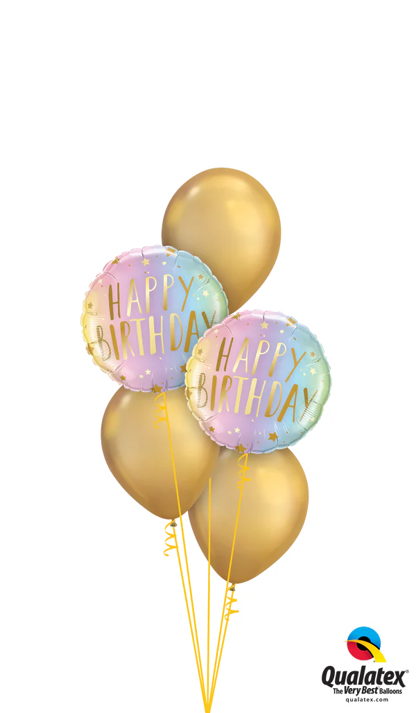Pastel Ombre & Gold Bunch